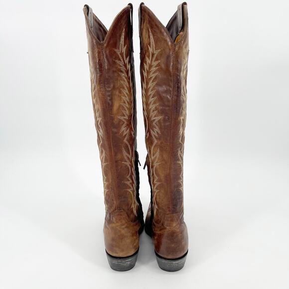 Old Gringo Women’s 8 Mayra Brass Brown Knee High Tall Western Cowgirl Boots - Picture 8 of 13